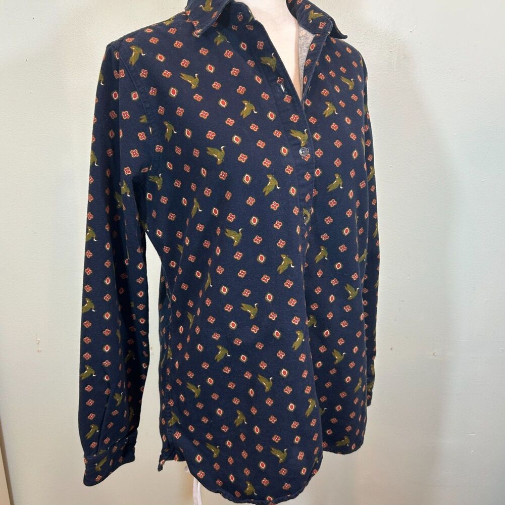 Woolrich Cotton Flannel Button Up Duck Shirt Size M Outdoor Preppy Hunting